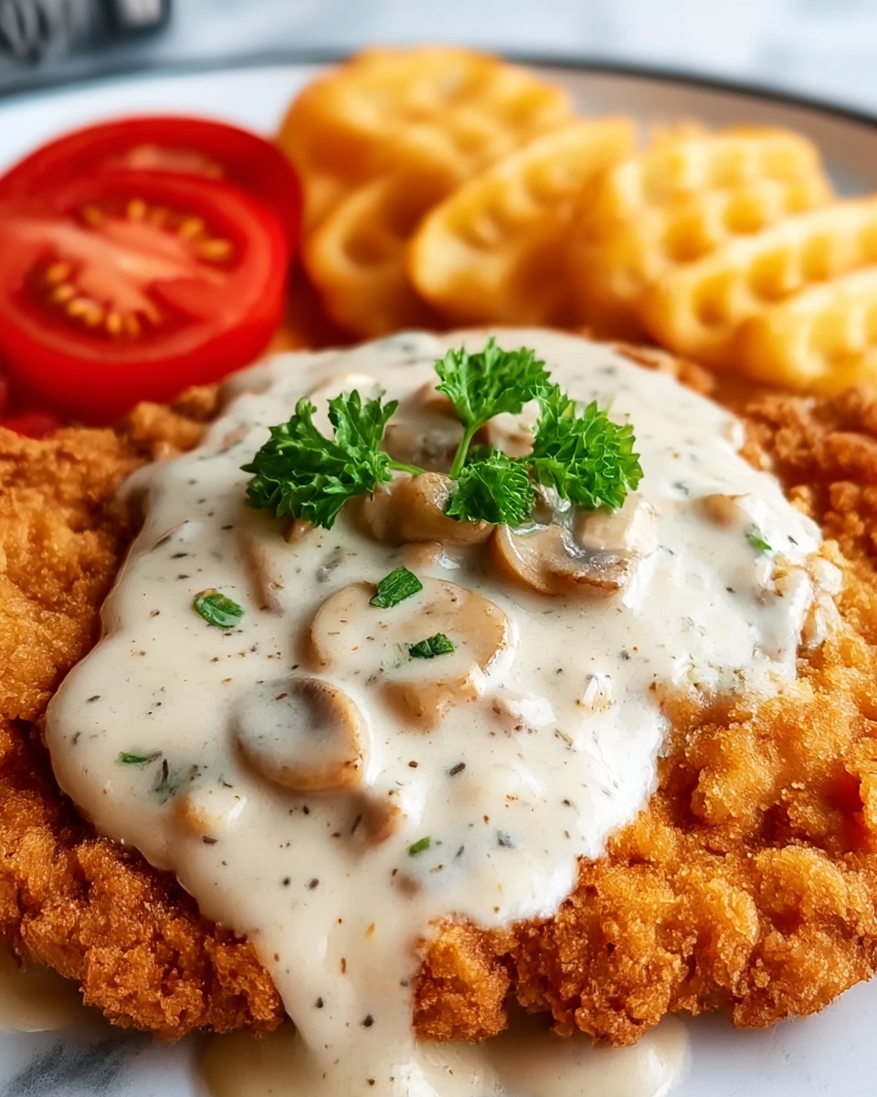 Southern Fried Chicken with Creamy Gravy Recipe - Recipe Image