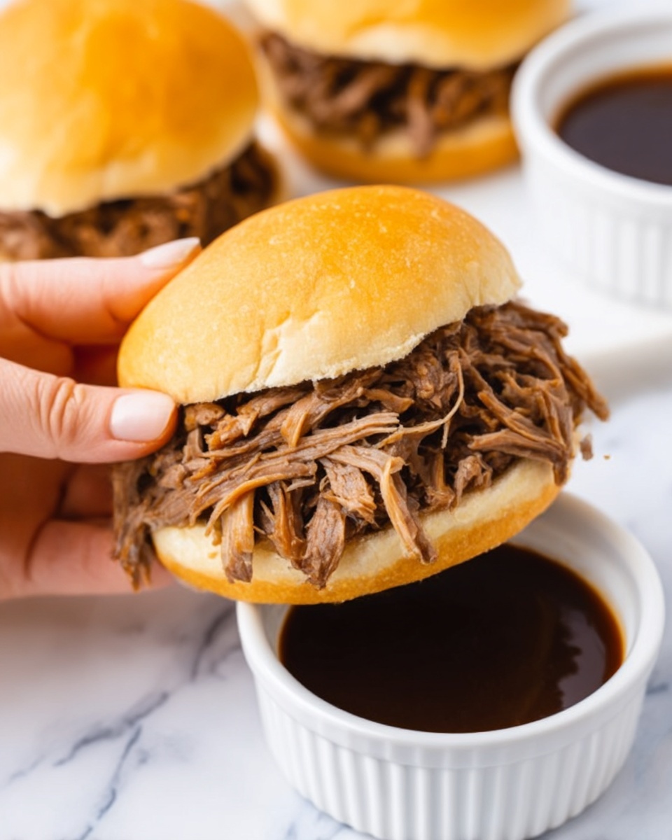 Crock Pot French Dip Sandwiches Recipe - Recipe Image