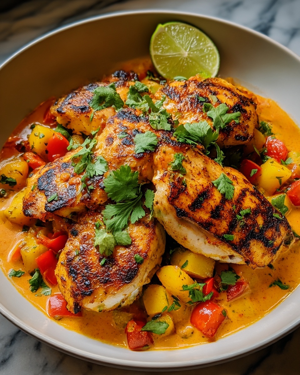 Spicy Brazilian Coconut Chicken Recipe - Recipe Image