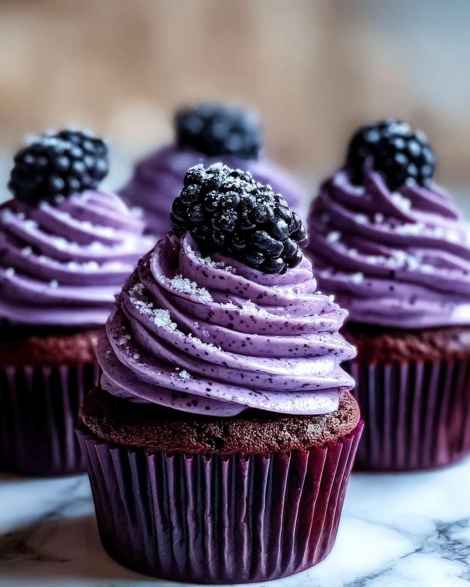 Purple Velvet Cupcakes Recipe - Recipe Image