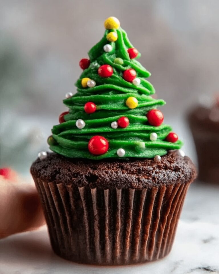 Christmas Tree Brownie Cups Recipe
