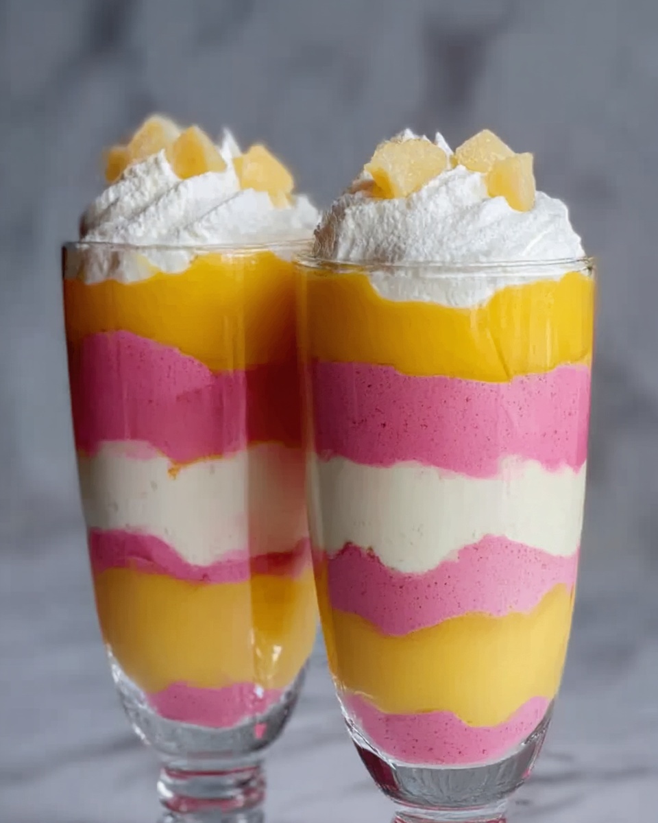 Layered Raspberry and Mango Sundae Recipe - Recipe Image