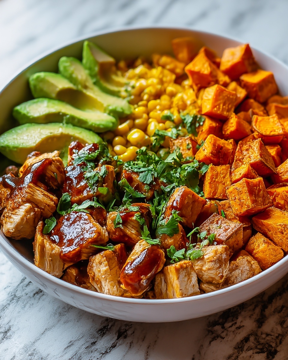 BBQ Chicken Sweet Potato Bowl Recipe - Recipe Image