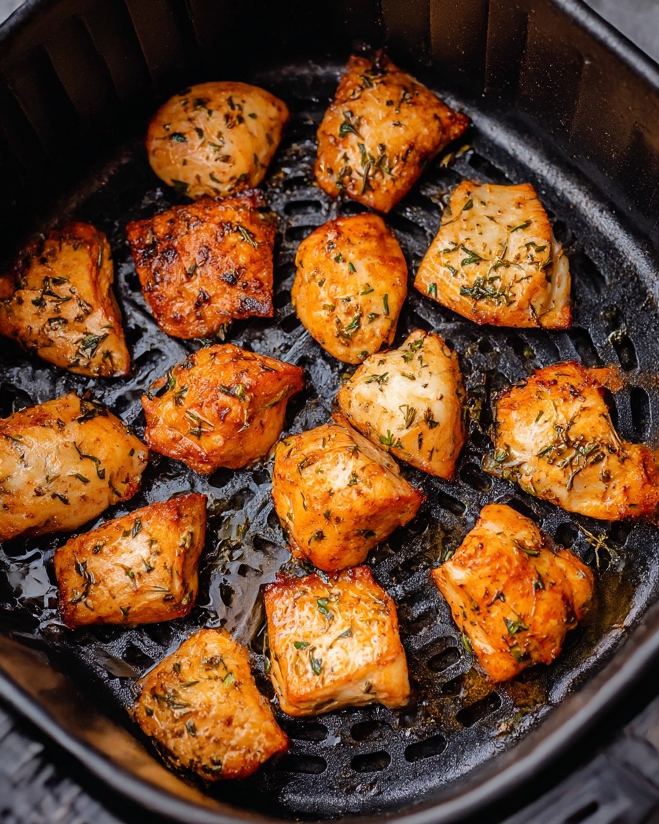 Crispy Salmon Bites Cooked in an Air Fryer Recipe - Recipe Image