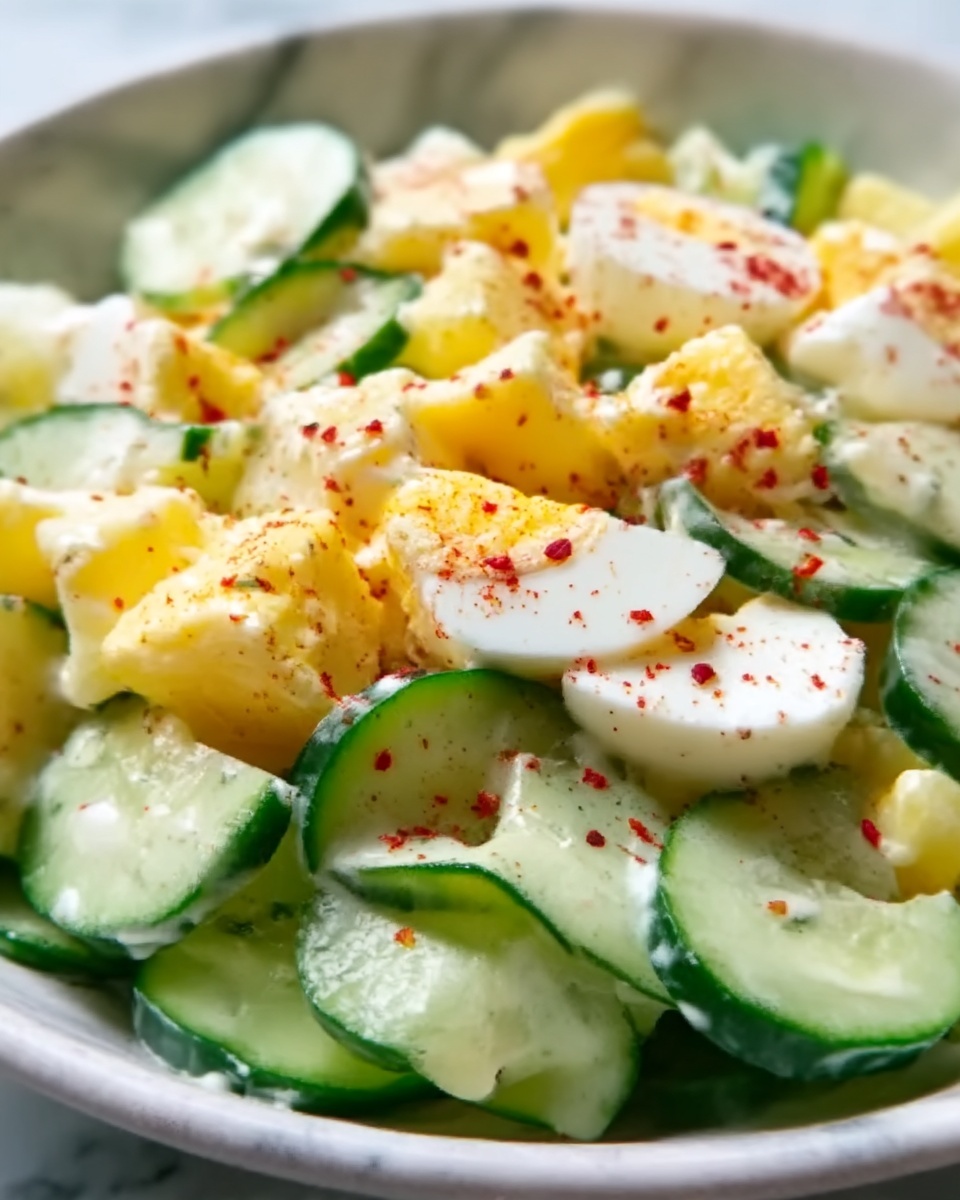 Cucumber Apple Egg Salad Recipe - Recipe Image