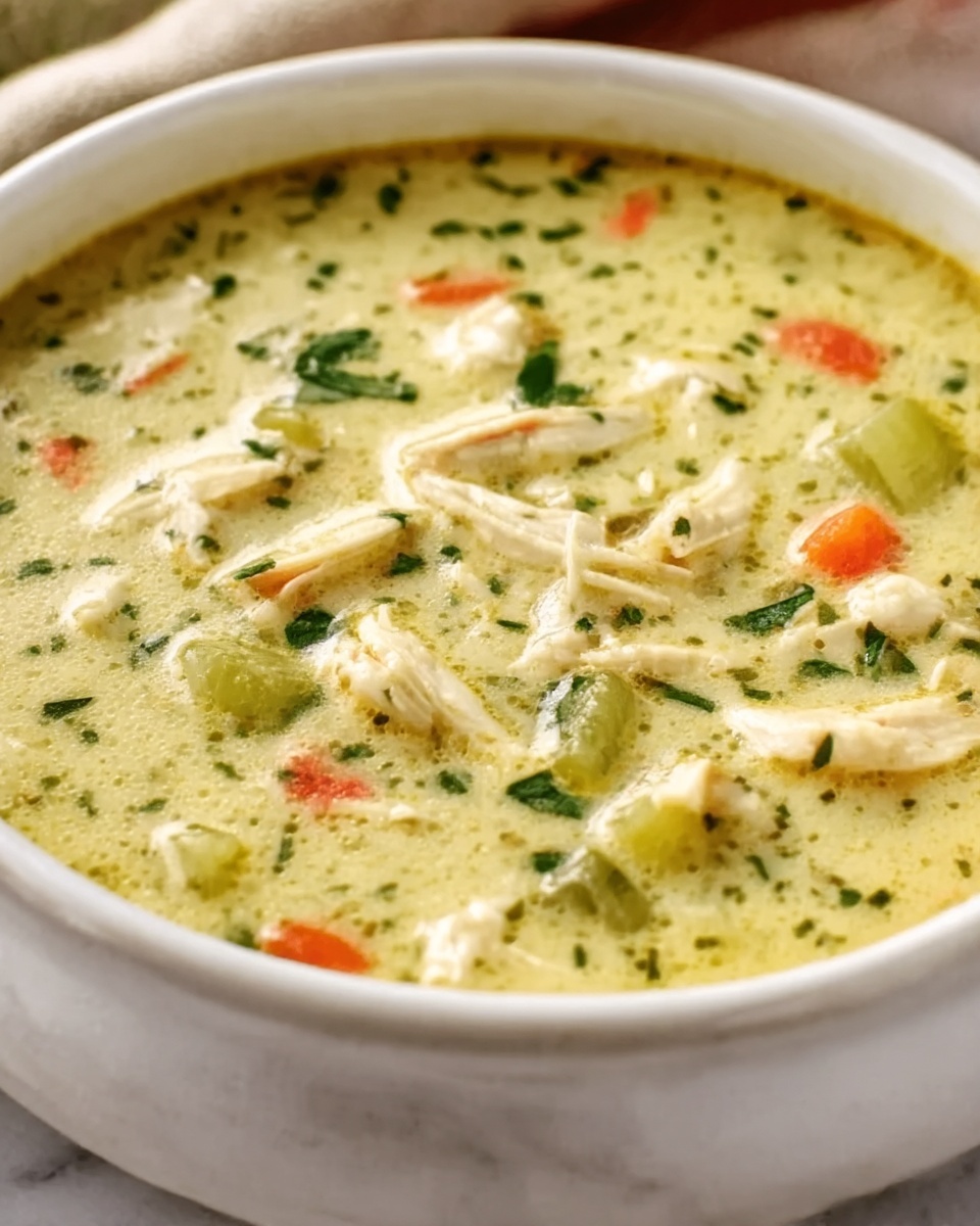Keto Green Chicken Enchilada Soup Recipe - Recipe Image