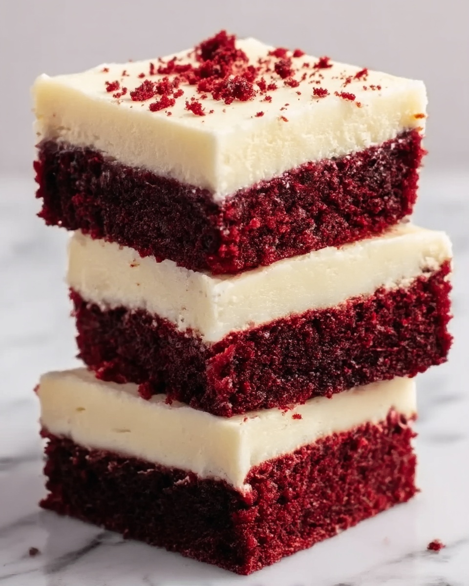 Decadent Red Velvet Brownies with Cream Cheese Frosting Recipe - Recipe Image