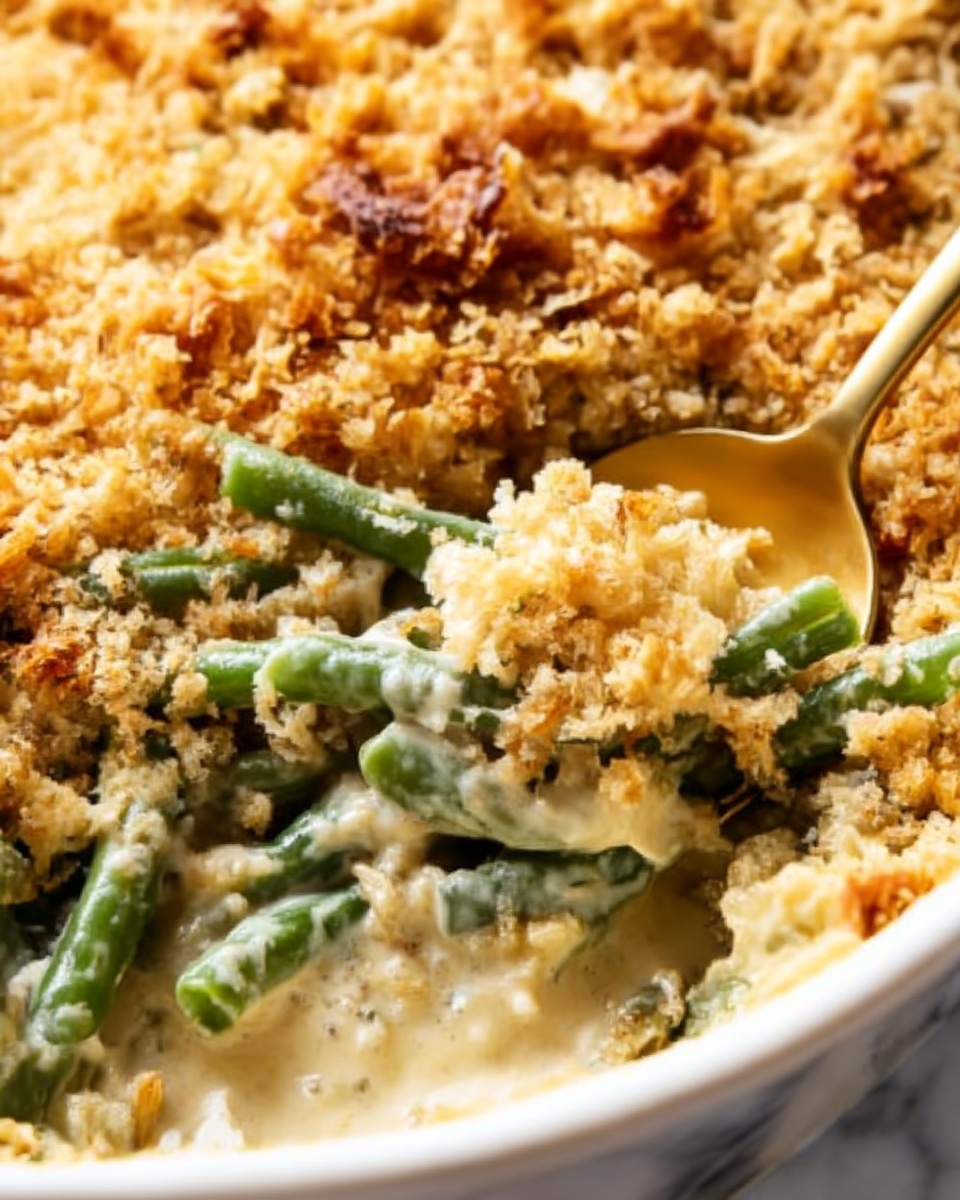 Green Bean Casserole with Mushrooms and Parmesan Recipe - Recipe Image