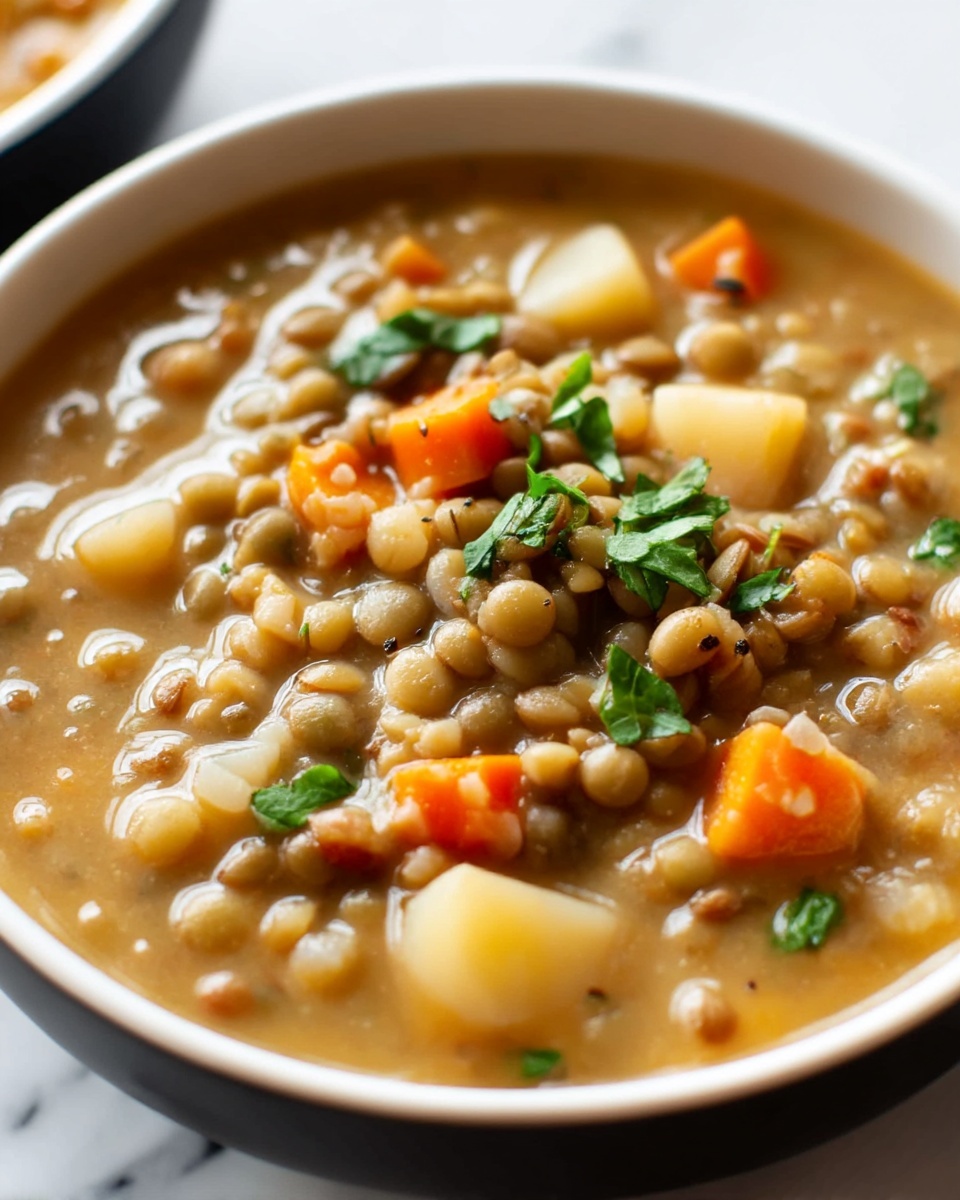 Carrot and Lentil Soup with Smoked Ham Hocks Recipe - Recipe Image