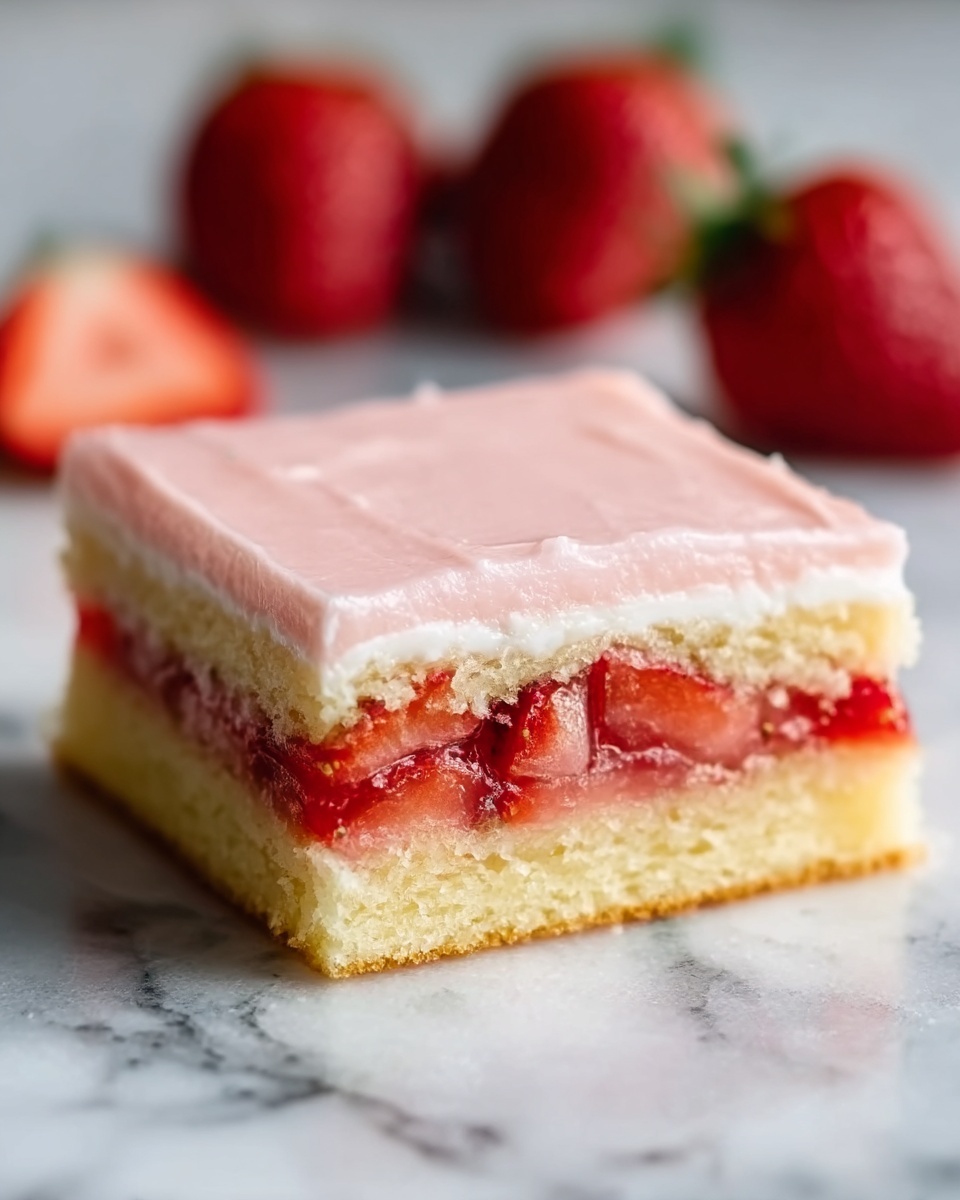 Strawberry Lemon Blondies Recipe - Recipe Image