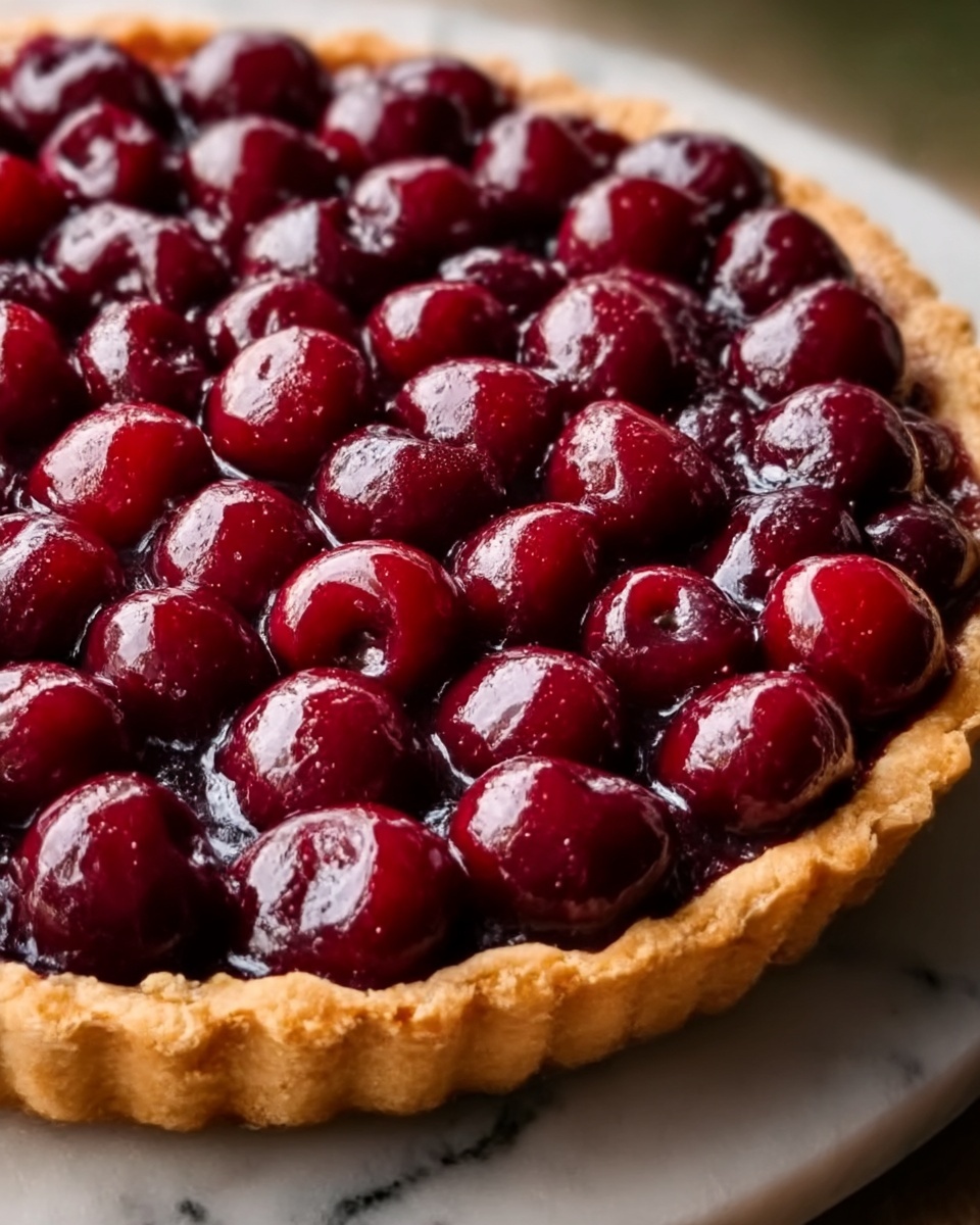 Sour Cherry Frangipane Tart Recipe - Recipe Image