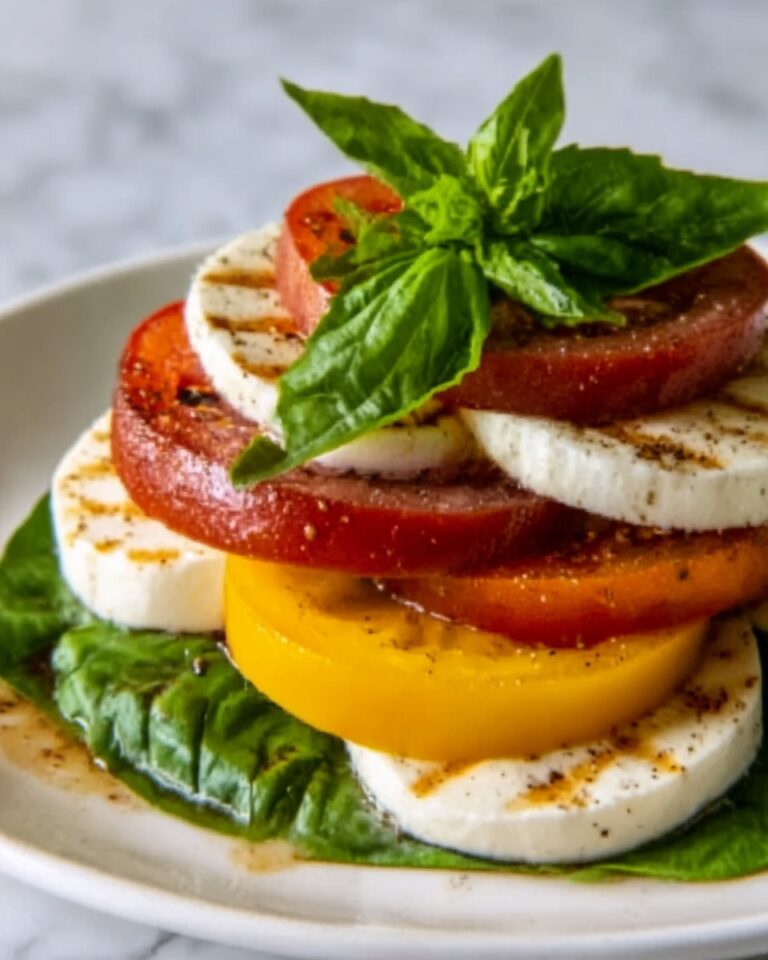Peach Caprese Salad Recipe