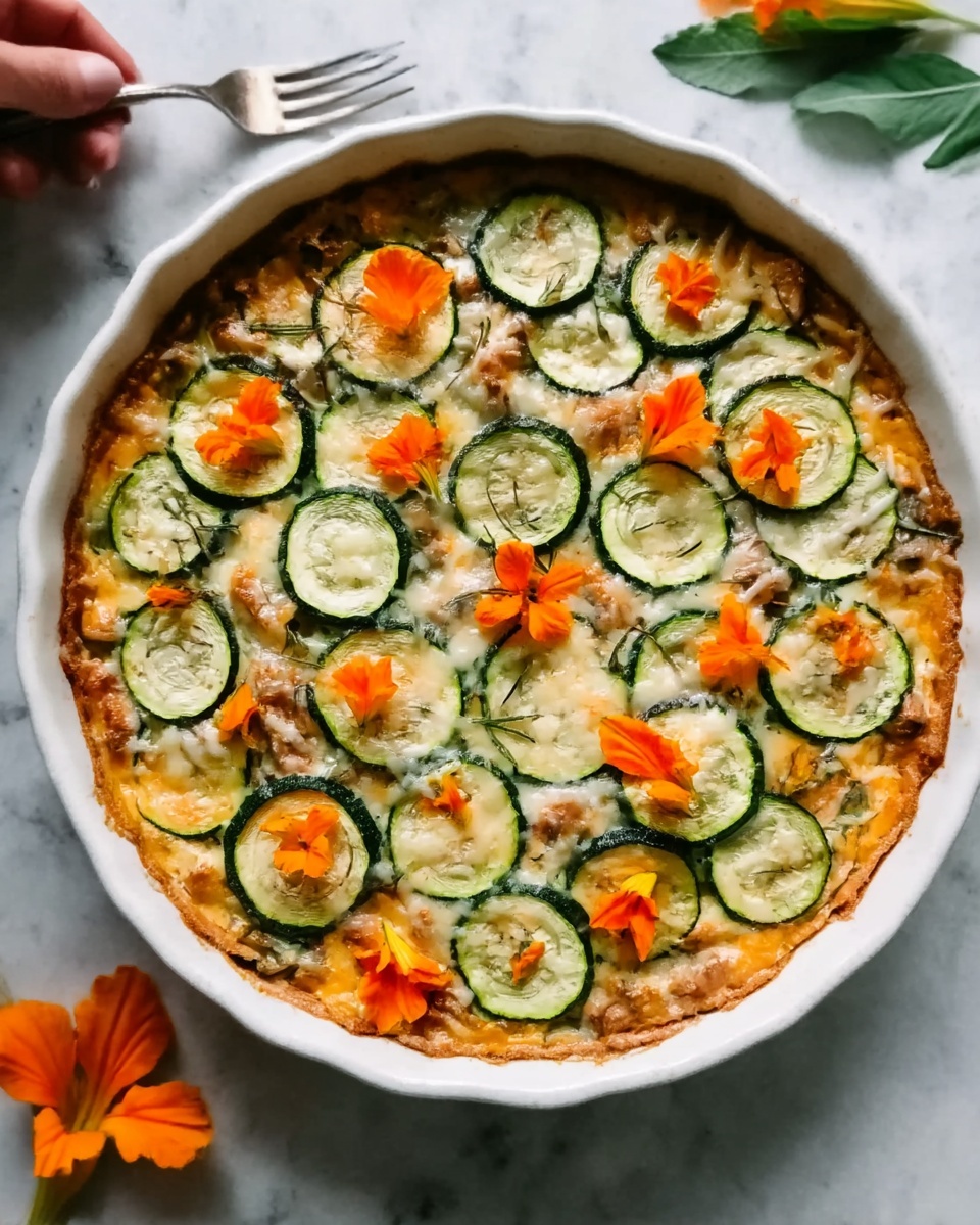 Savory Ground Turkey Zucchini Casserole Recipe - Recipe Image