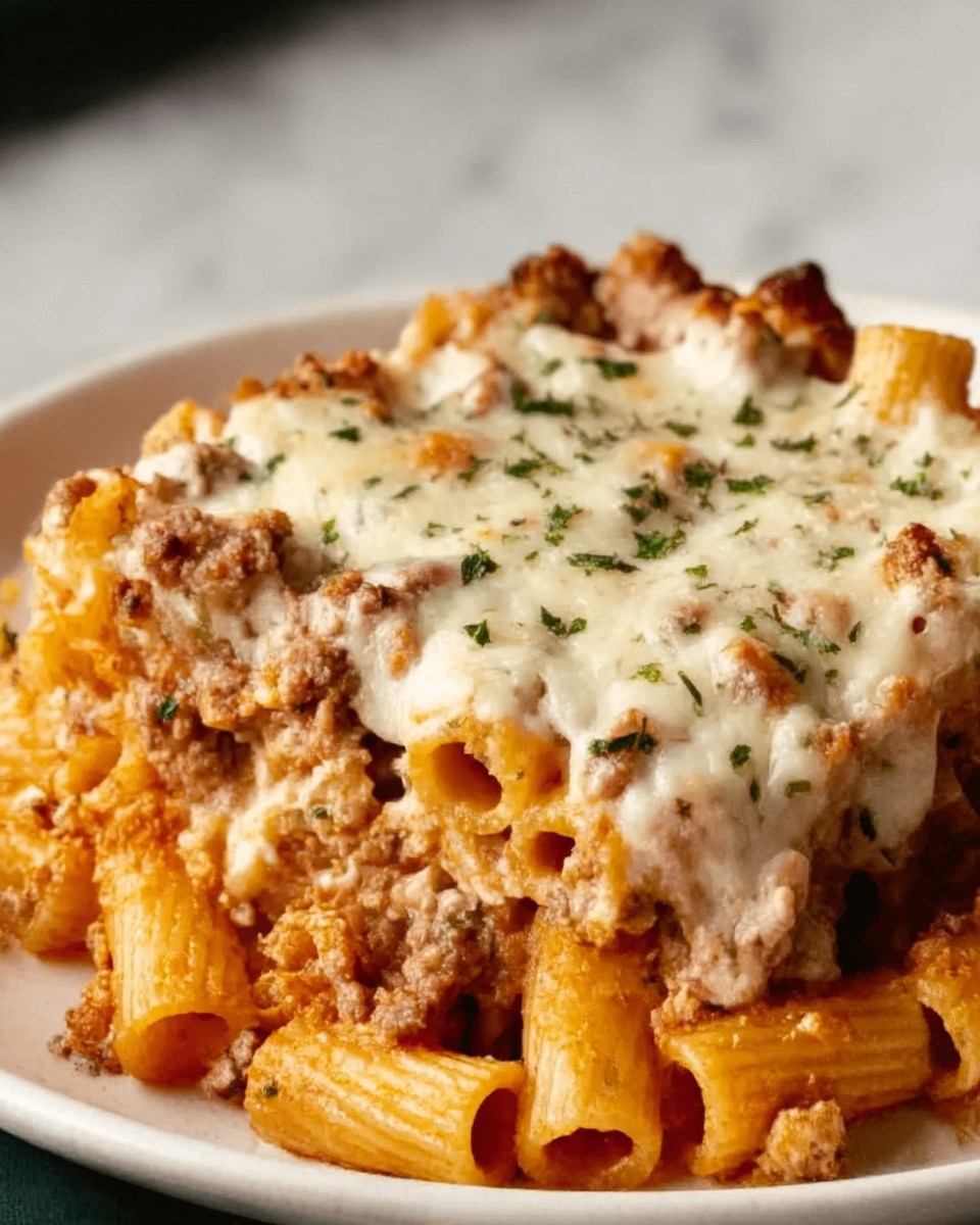 Baked Rigatoni with Sausage and Boursin Cheese Recipe - Recipe Image
