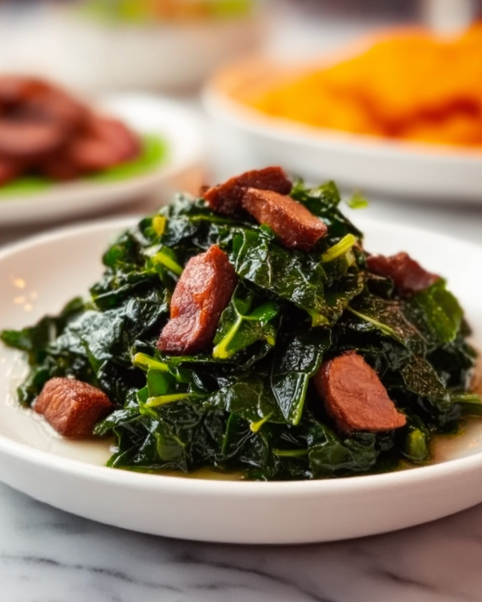Collard Greens with Smoked Ham Hocks Recipe - Recipe Image