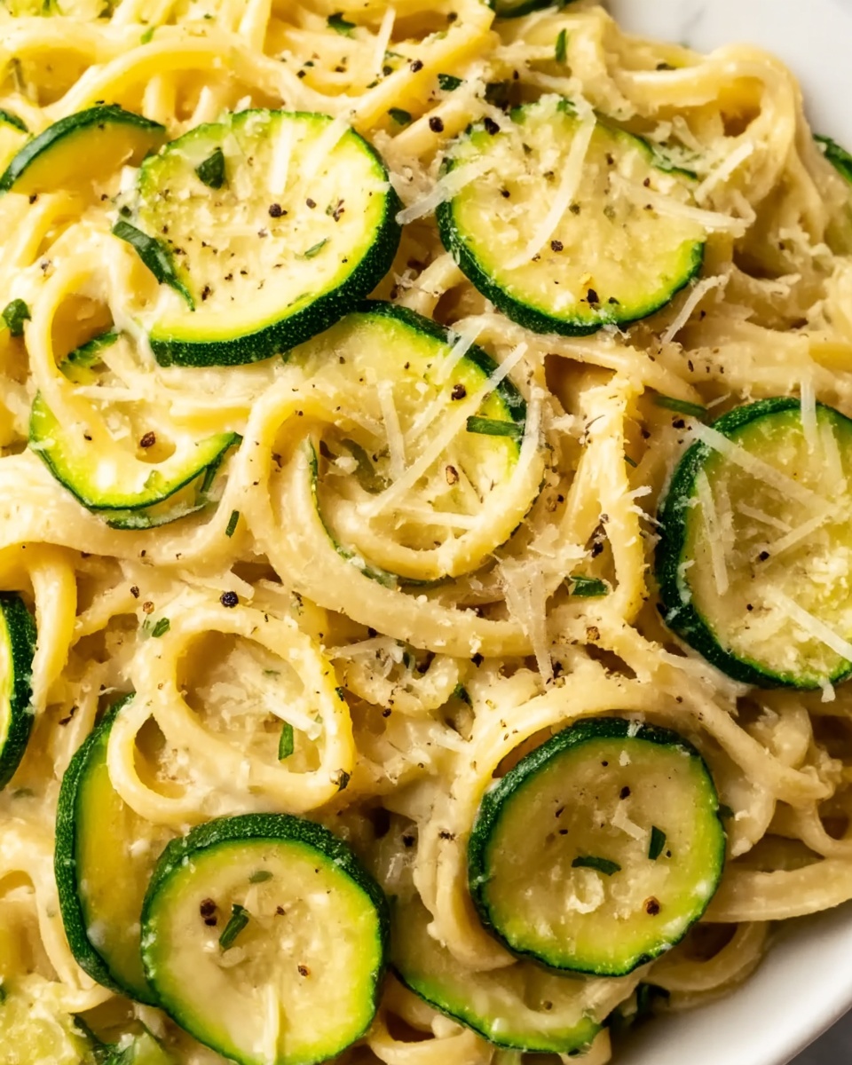 Creamy Courgette Pasta Recipe - Recipe Image