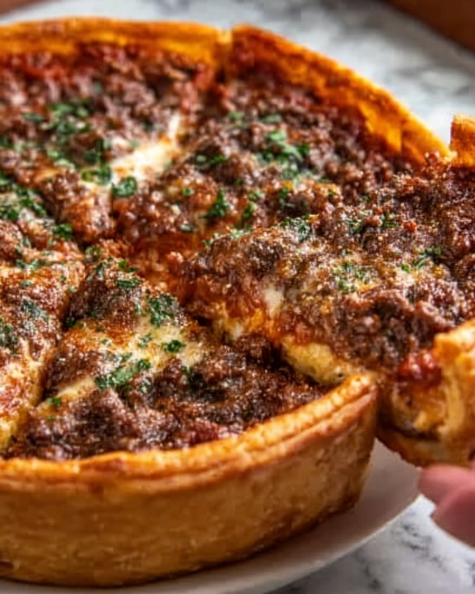 Deep-Dish Pizza Pie Recipe - Recipe Image