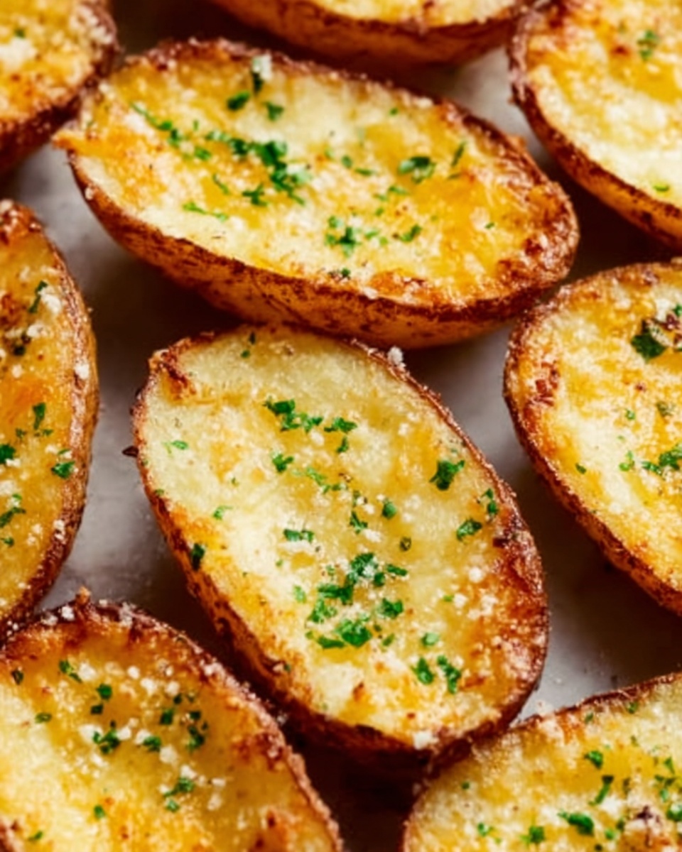 Baked Garlic Parmesan Potato Wedges Recipe - Recipe Image