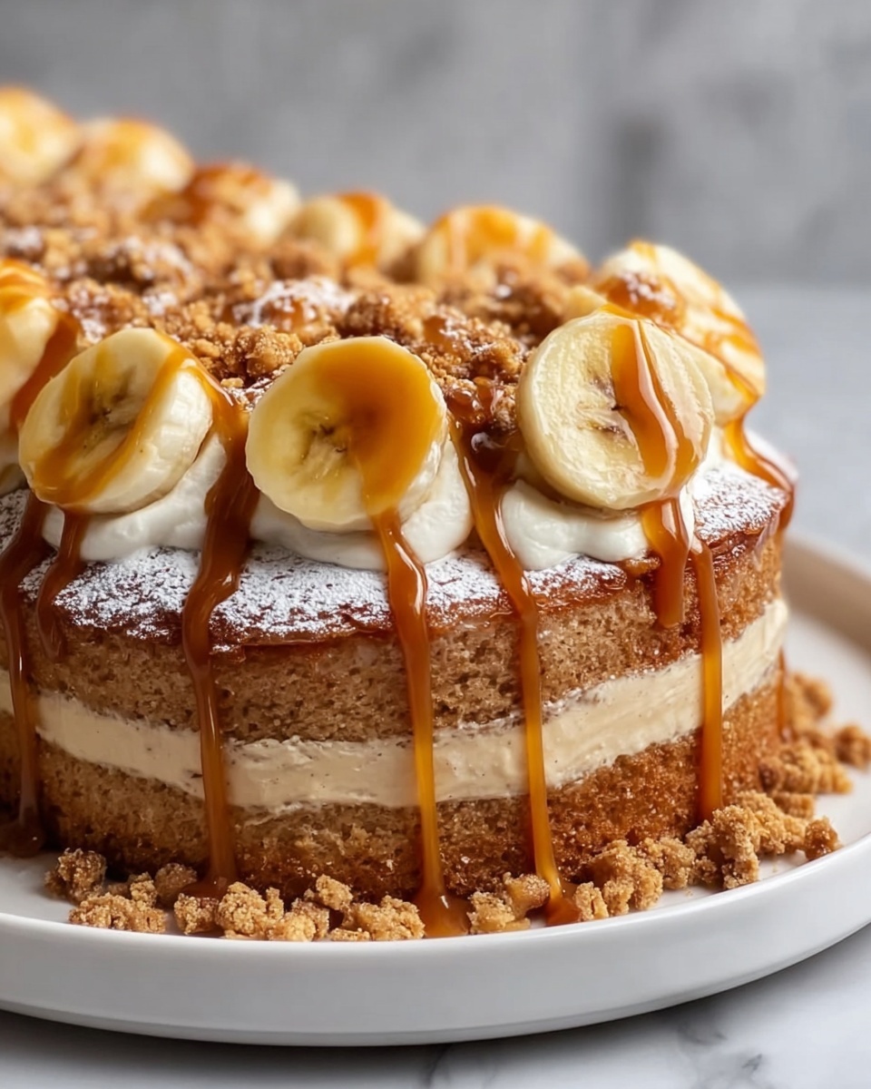Caramel Banana Cake Roll Recipe - Recipe Image