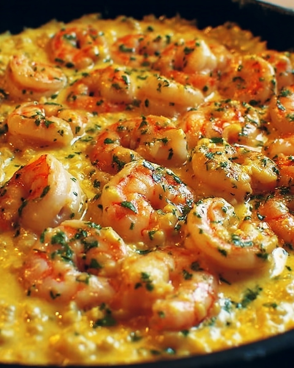 Sautéed Shrimp in Creamy Saffron Sauce Recipe - Recipe Image