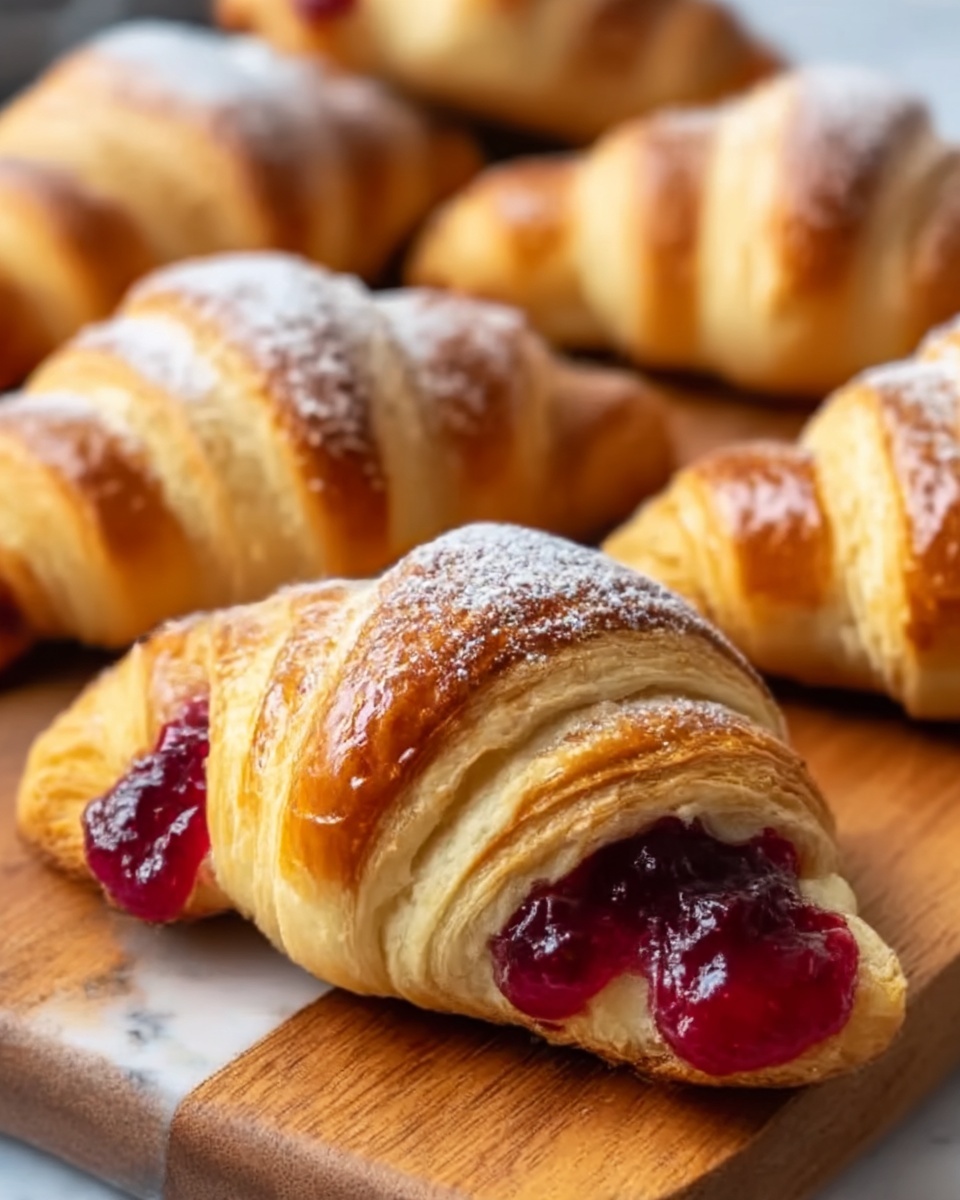 Almond Crescents with Raspberry Jam Recipe - Recipe Image