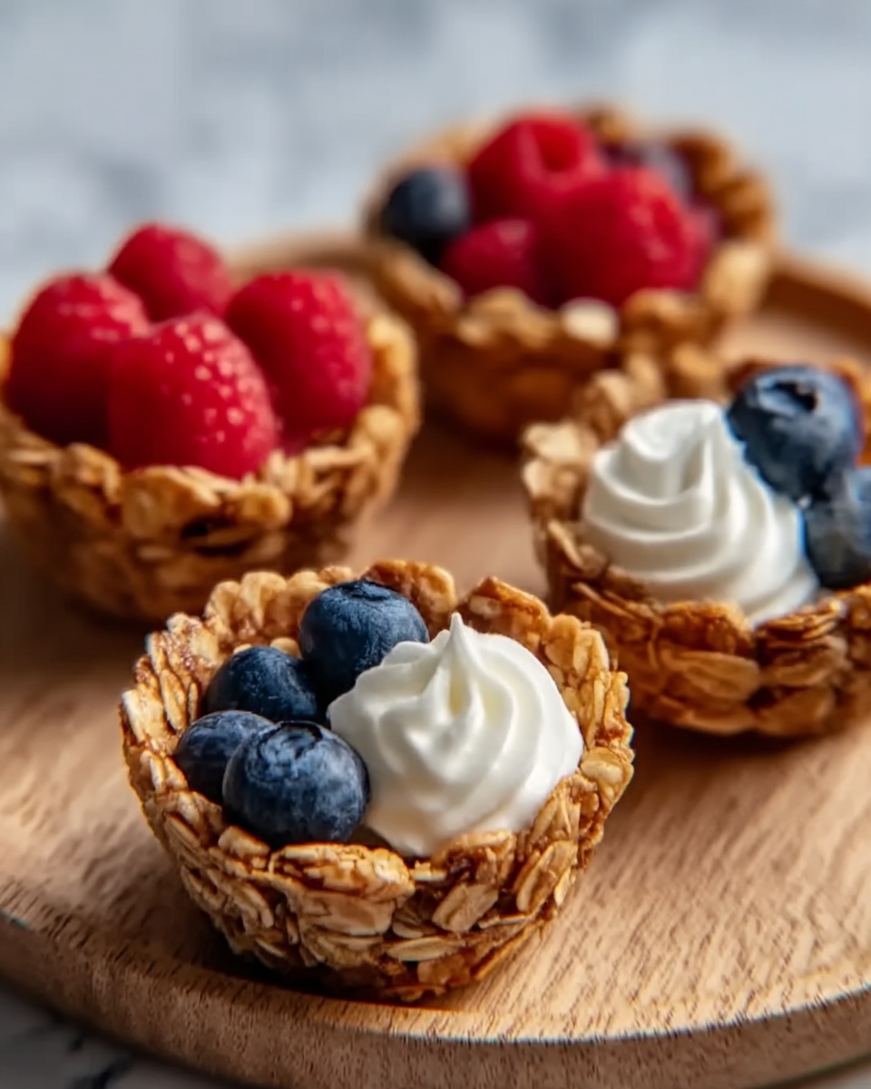 Healthy Granola Cups with Yogurt and Berries Recipe - Recipe Image