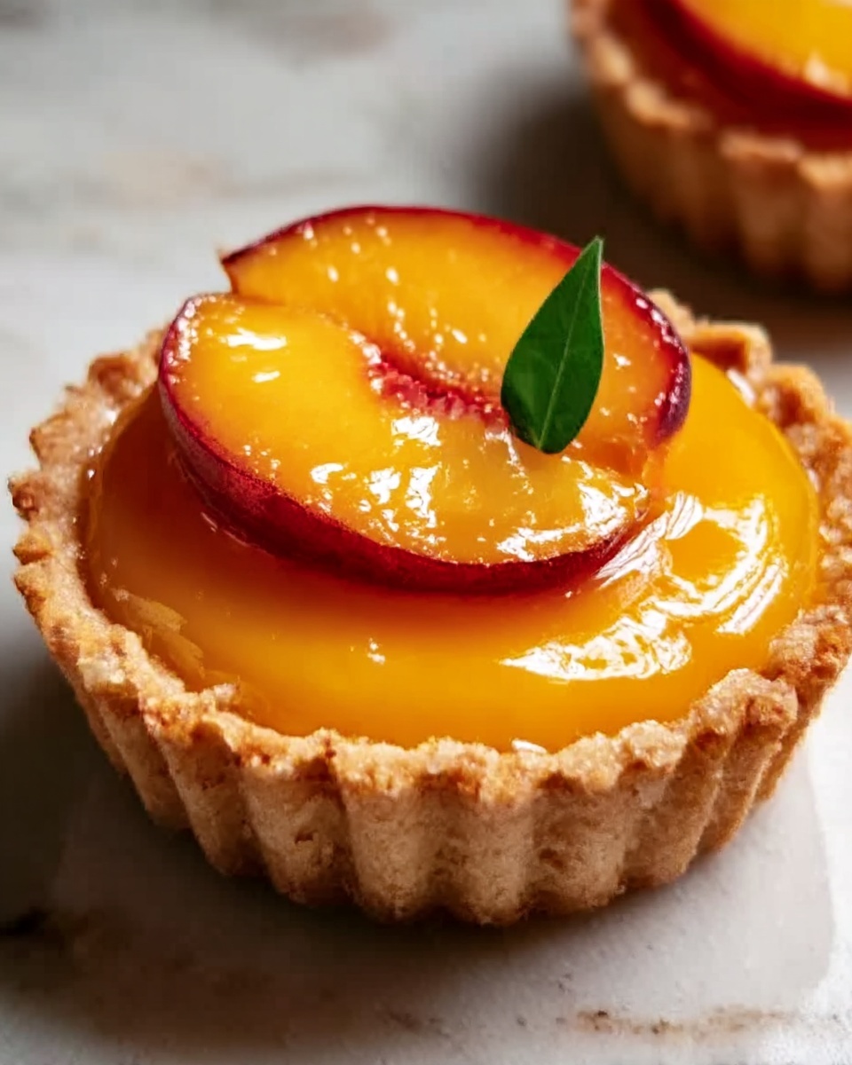 Mini Brown Butter Peach Tarts Recipe - Recipe Image