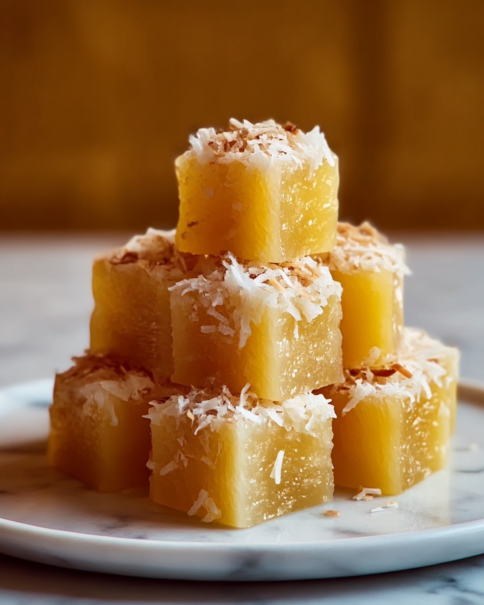 Irresistible Coconut Pineapple Bites: Tropical & Sweet Recipe - Recipe Image