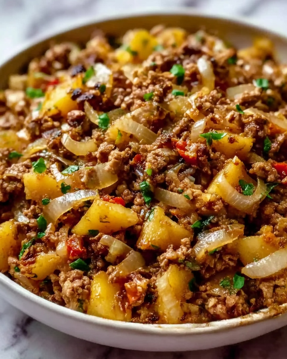 Cabbage and Ground Beef Skillet Recipe - Recipe Image