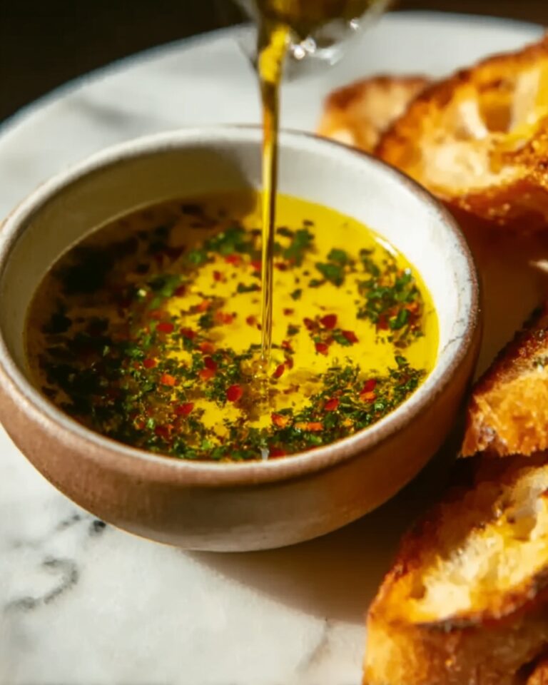 Olive Oil Dip with Warm Bread Recipe