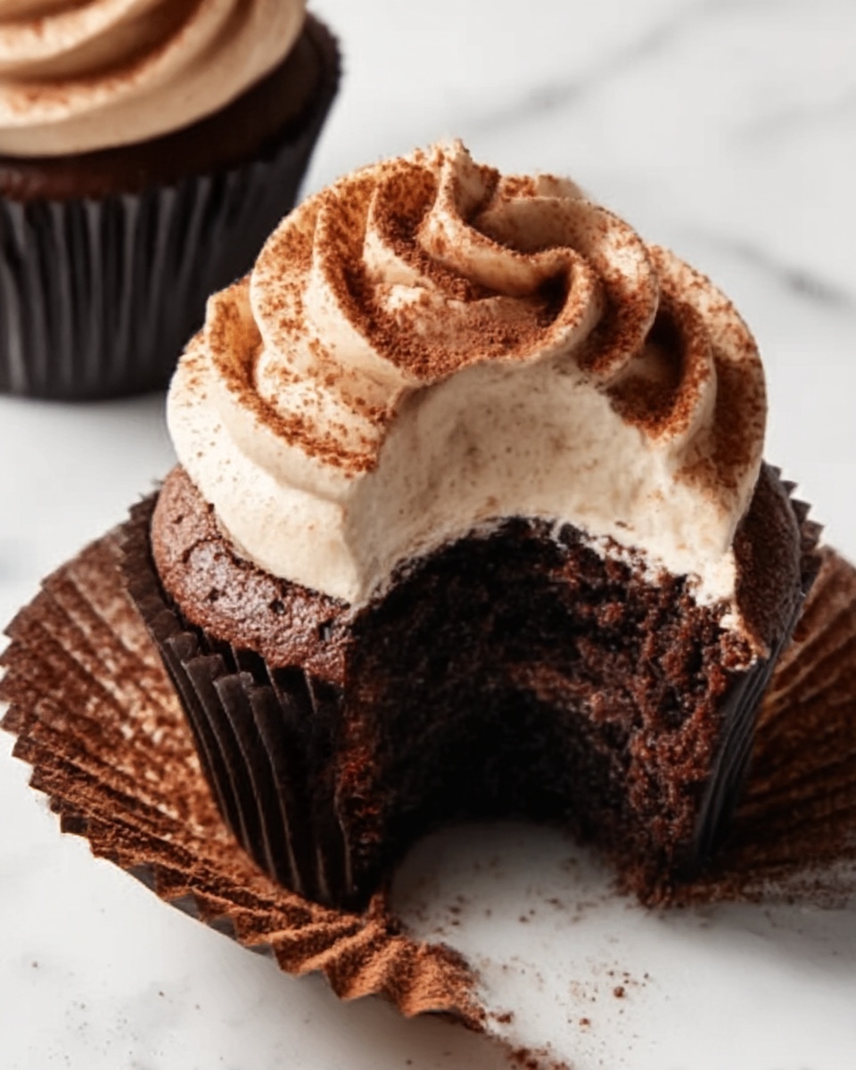 Chocolate Tiramisu Cupcakes Recipe - Recipe Image