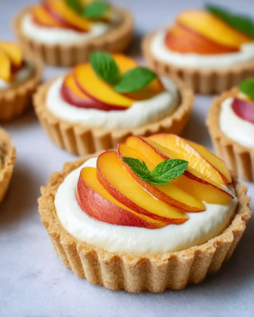 Mini Peach and Cream Cheese Tarts Recipe - Recipe Image