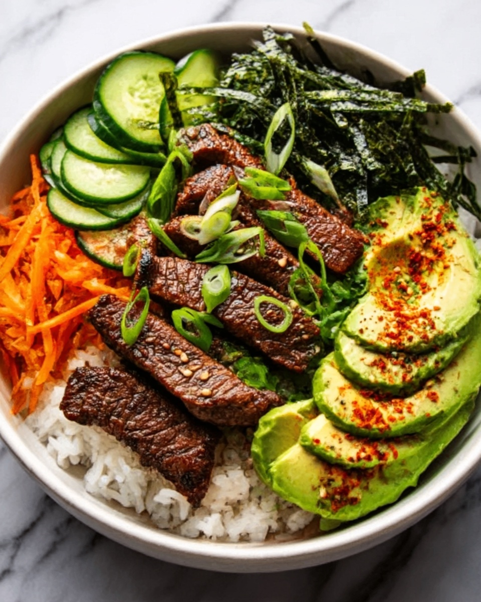 Korean BBQ Beef Rice Stack Recipe - Recipe Image