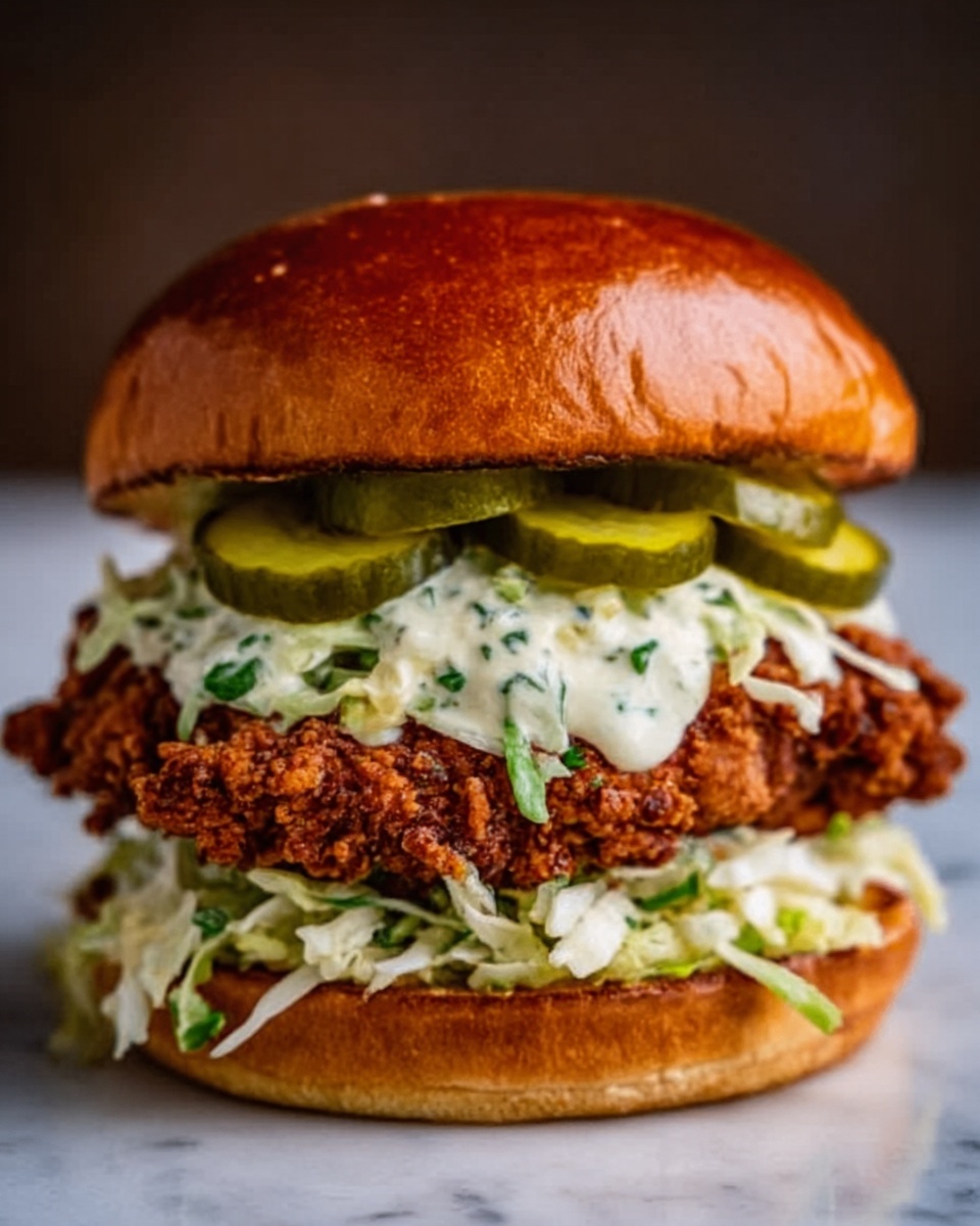 Pickle Brined Fried Chicken Sandwich Recipe - Recipe Image
