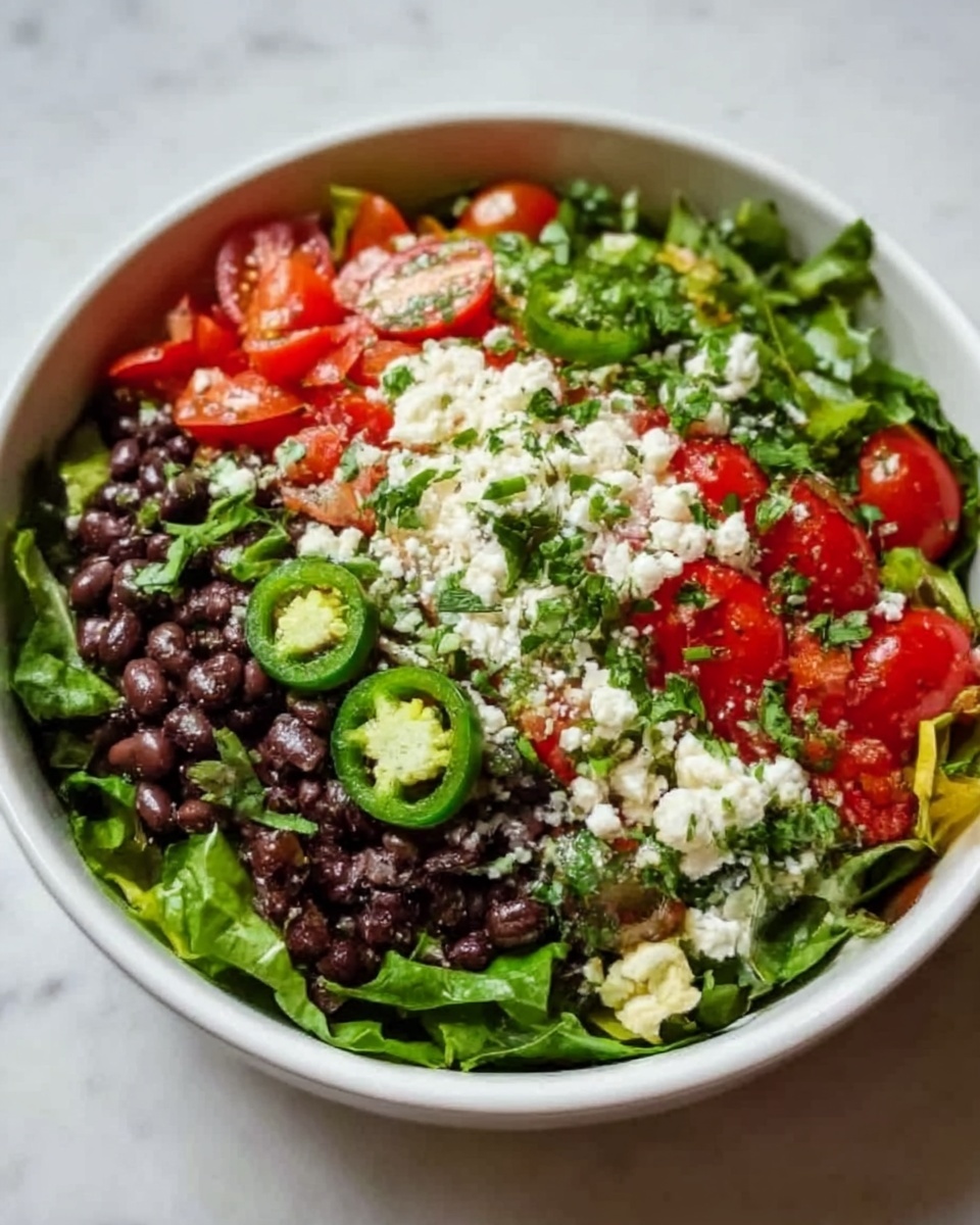 Mediterranean Black Bean Salad with Herbs and Feta Recipe - Recipe Image