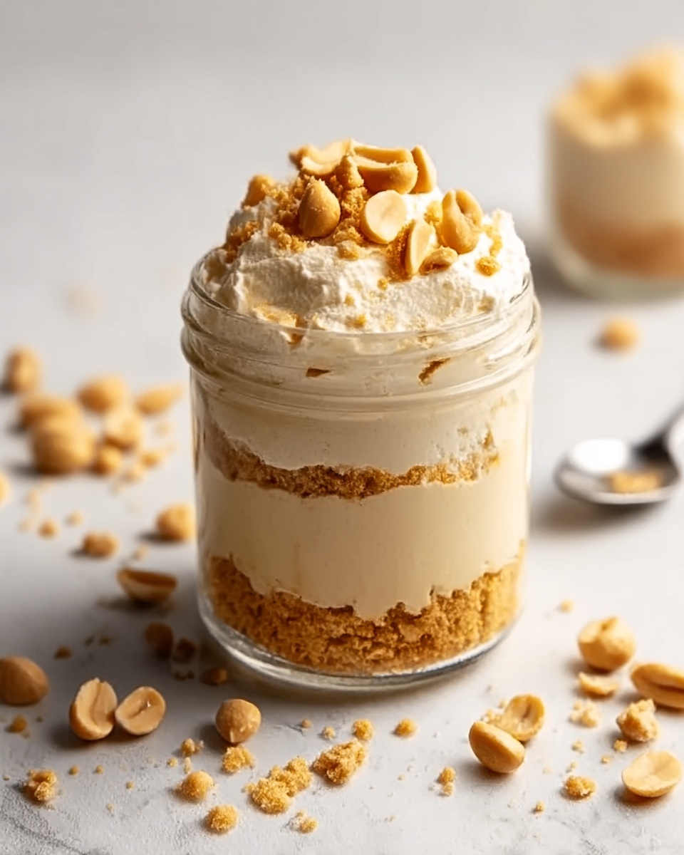 Peanut Butter Mousse with Crunchy Peanuts Recipe - Recipe Image