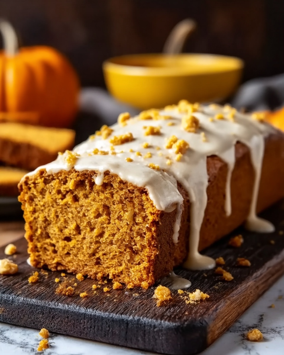 Pumpkin Bread with Salted Brown Butter Glaze Recipe - Recipe Image