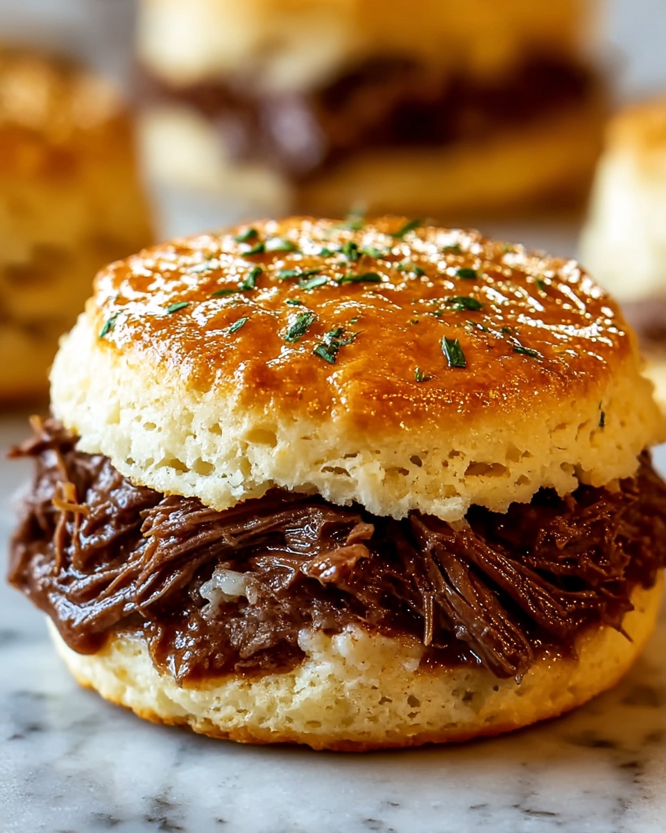 Baked French Dip Biscuits Recipe - Recipe Image
