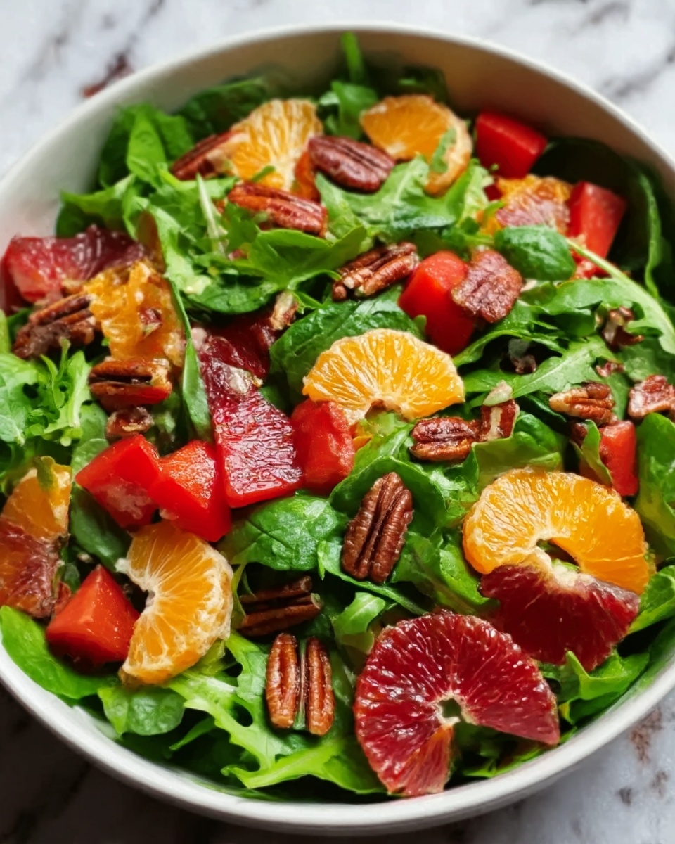 Citrus Arugula Salad with Goat Cheese and Toasted Nuts Recipe - Recipe Image