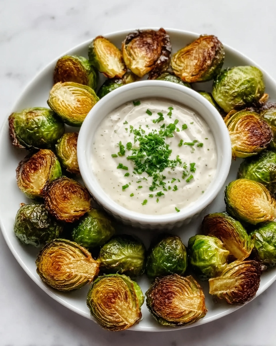 Crispy Brussels Sprouts with Dijon Aioli Recipe - Recipe Image