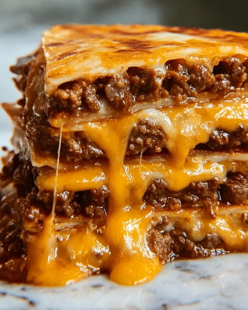 Cheeseburger Quesadilla Recipe - Recipe Image