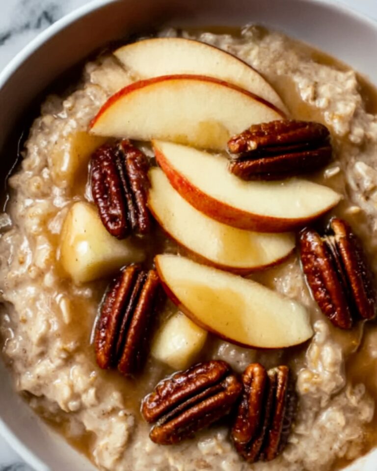 Cinnamon Apple Oatmeal with Caramelized Apples and Walnuts Recipe