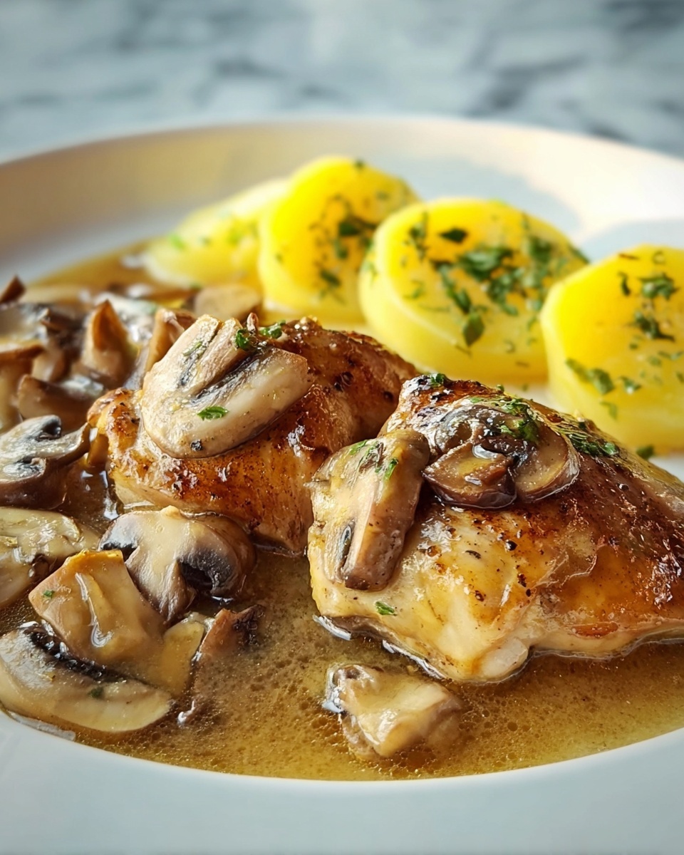 Chicken with Creamy Mushroom Sauce Recipe - Recipe Image