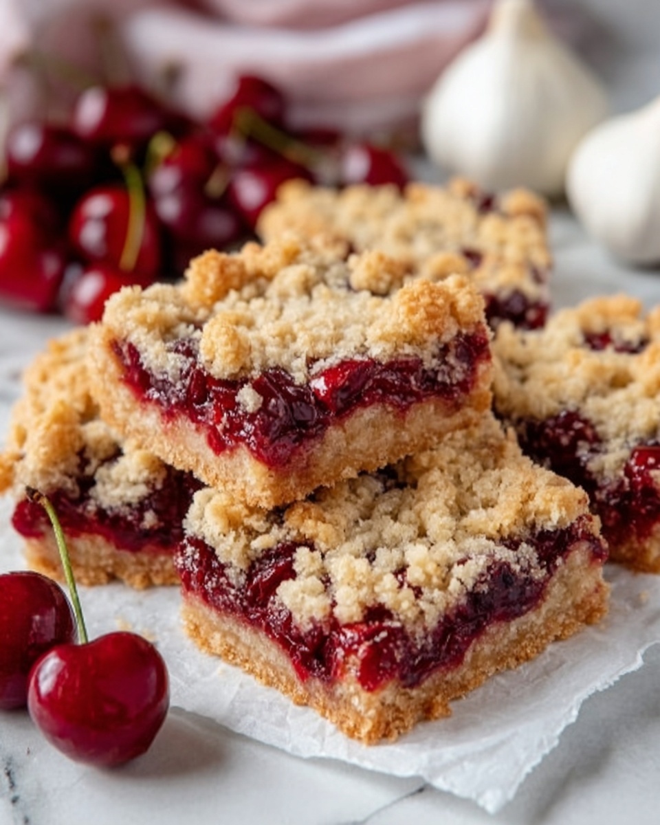 Cherry Crumble Bars Recipe - Recipe Image