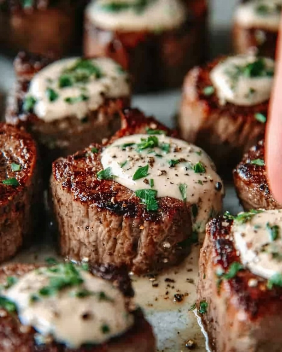 Garlic Butter Steak Bites with Parmesan Cream Sauce Recipe - Recipe Image