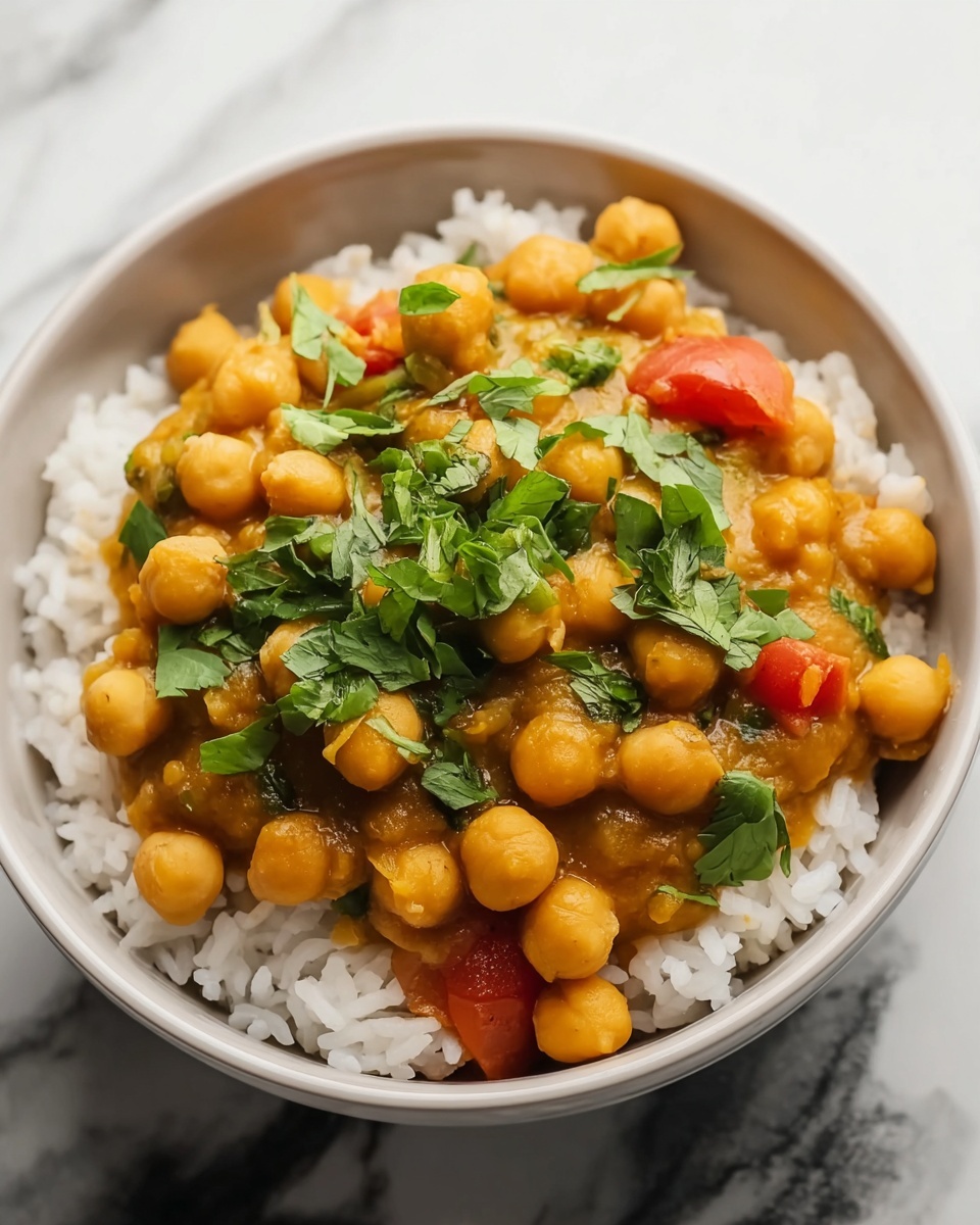 Chickpea Curry Vegan Recipe - Recipe Image