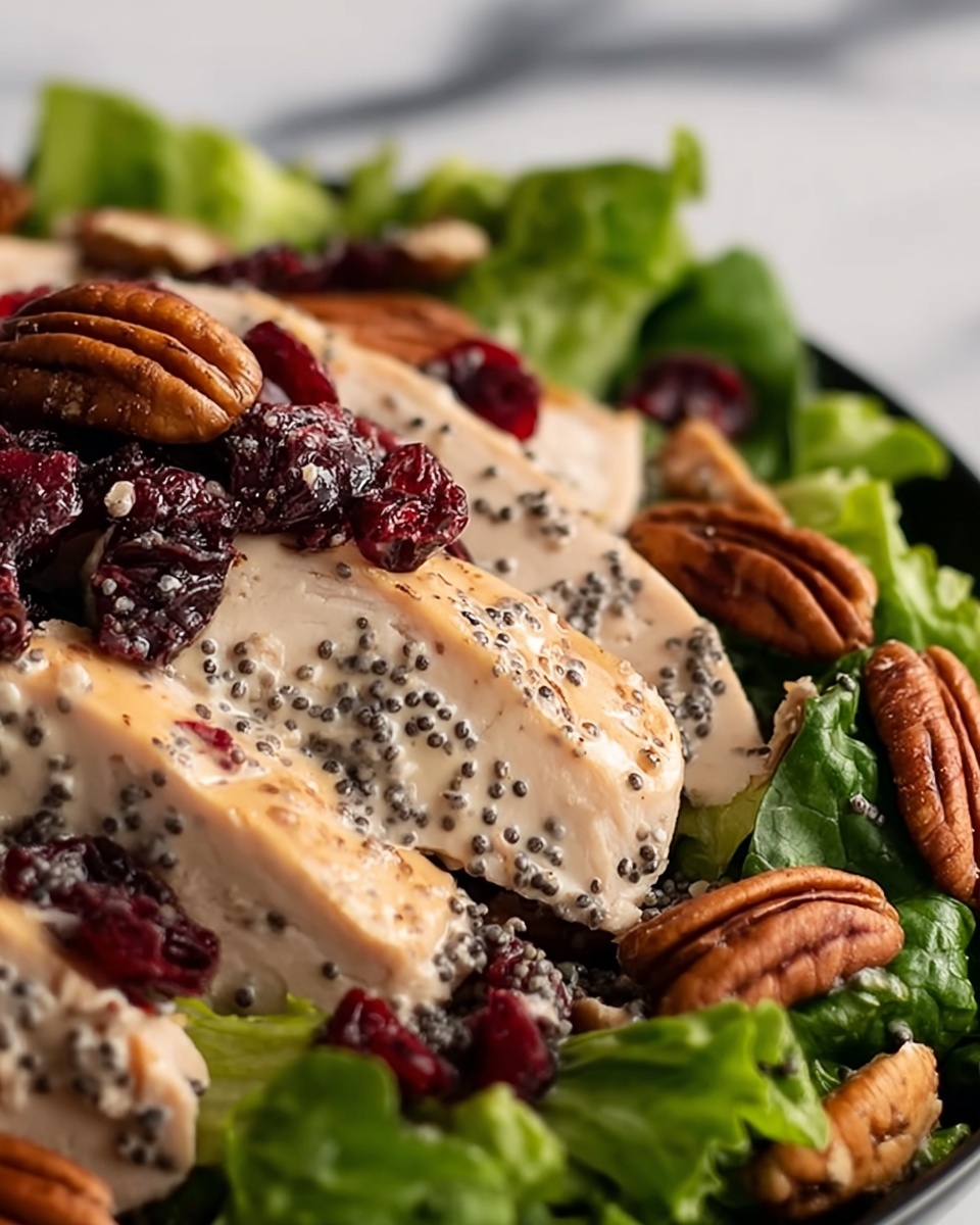 Cranberry Pecan Chicken Salad with Poppy Seed Dressing Recipe - Recipe Image