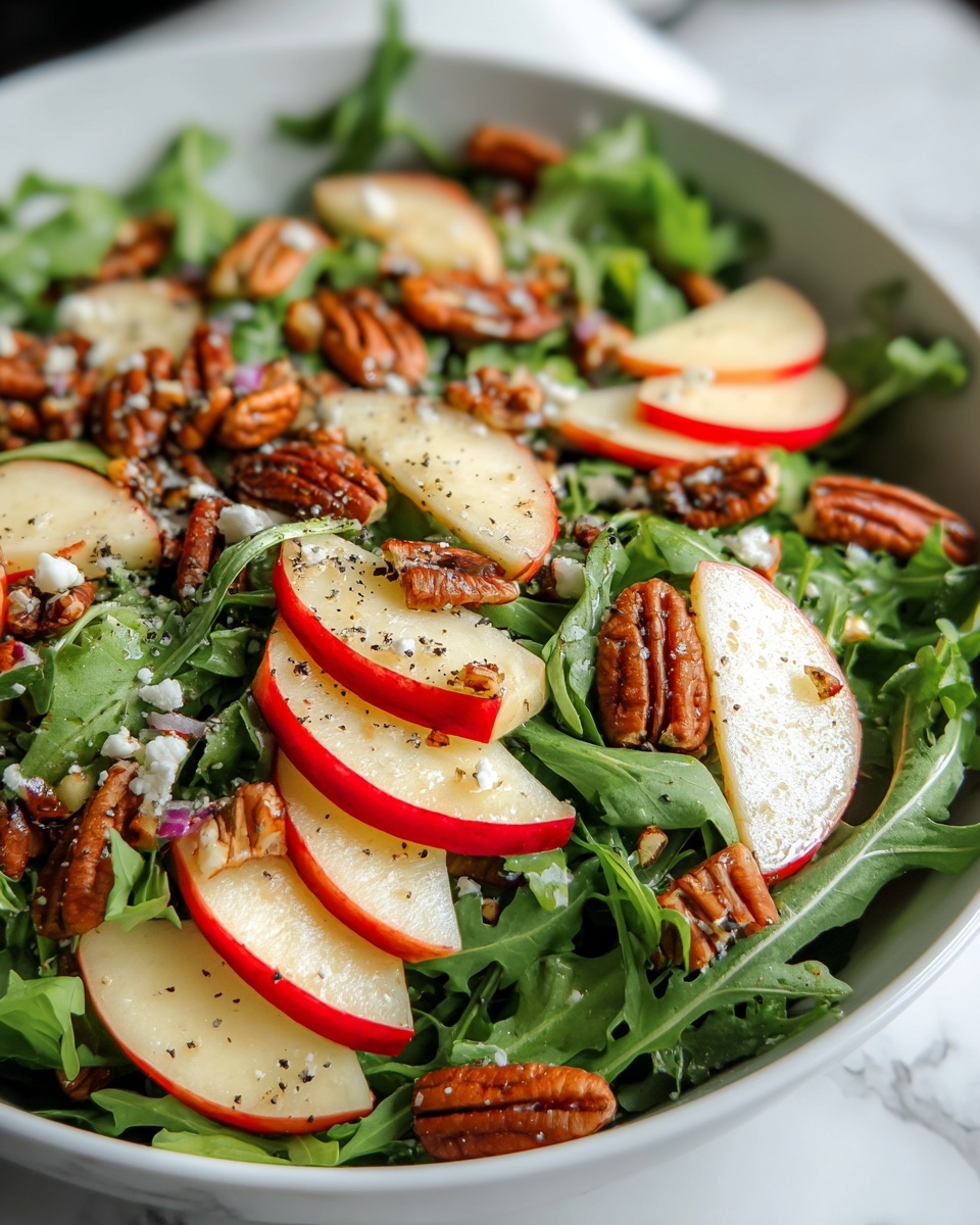 Apple Arugula Salad with Honey Balsamic Dressing Recipe - Recipe Image