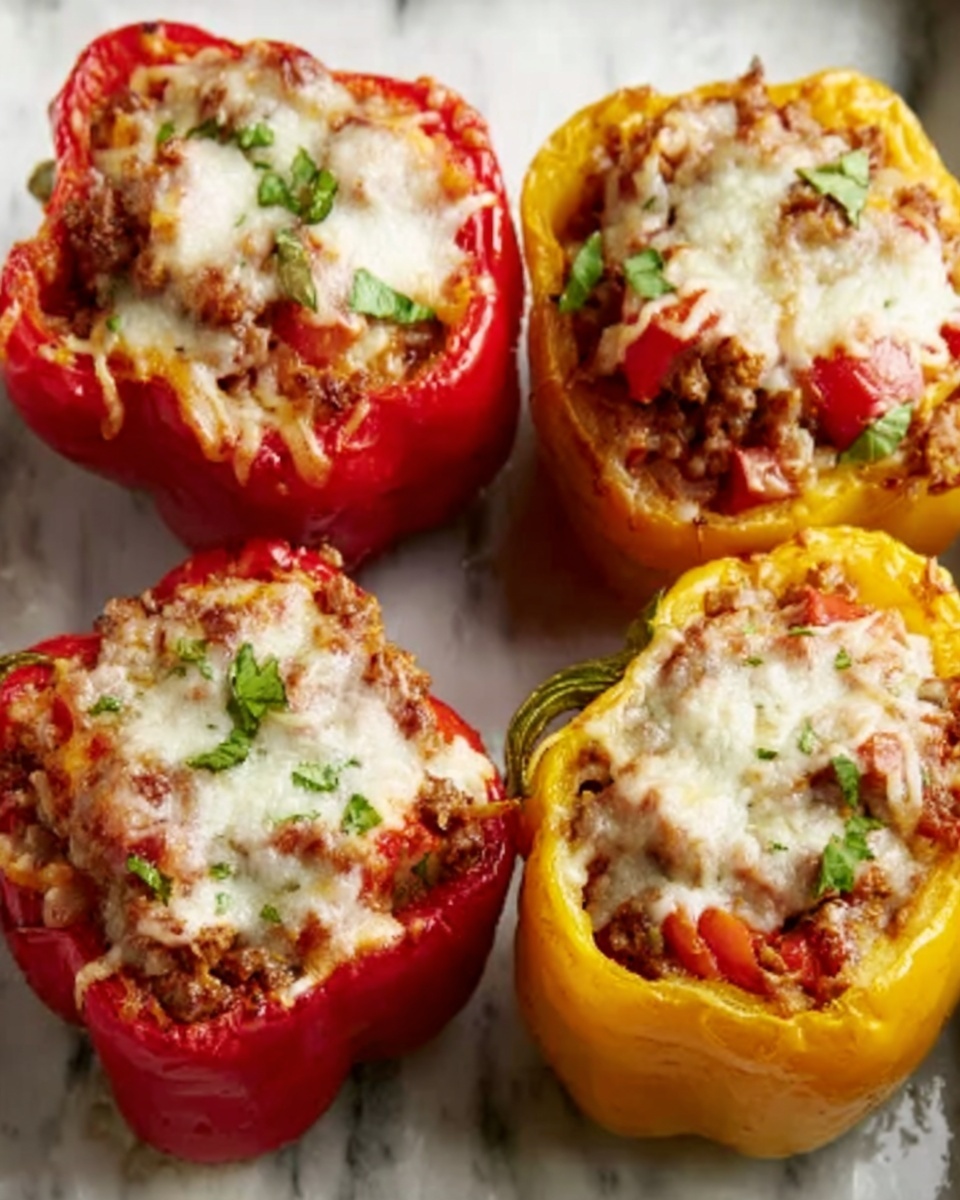 Pizza Stuffed Peppers Recipe - Recipe Image