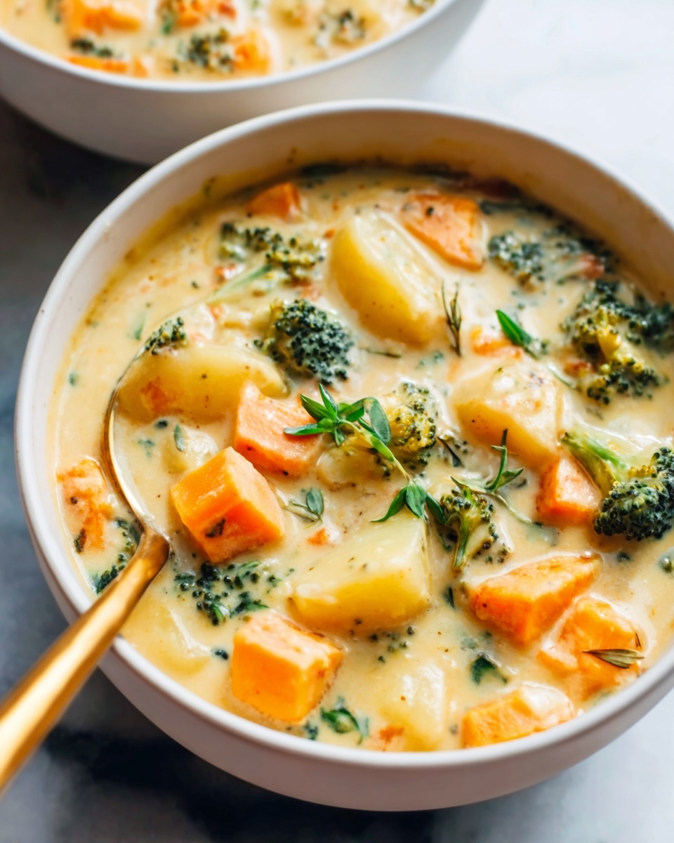 Broccoli Potato Cheese Soup Recipe - Recipe Image